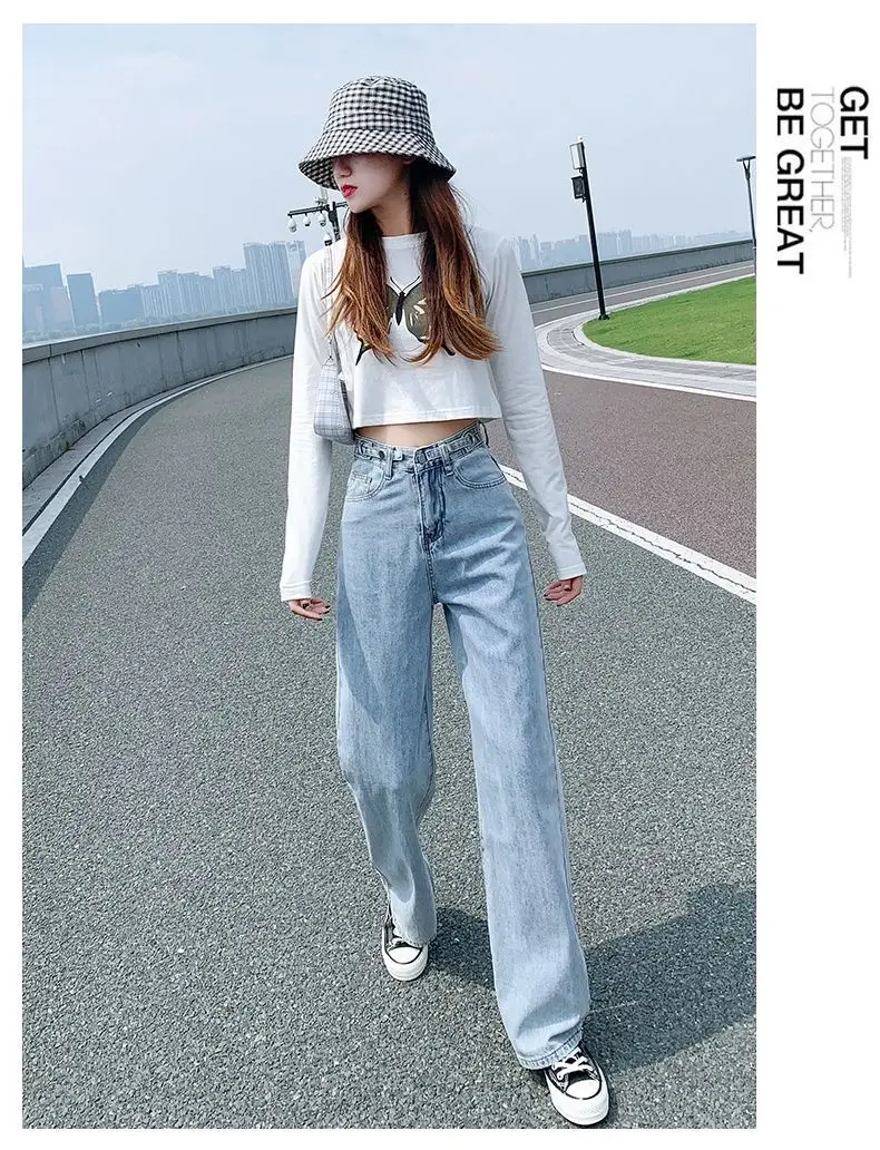 Women High Waist Loose Fit Jeans Summer 2021 — feature 12