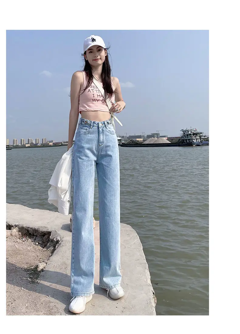 Women Wide Leg Jeans Slim Fit 2021 Summer — feature 14