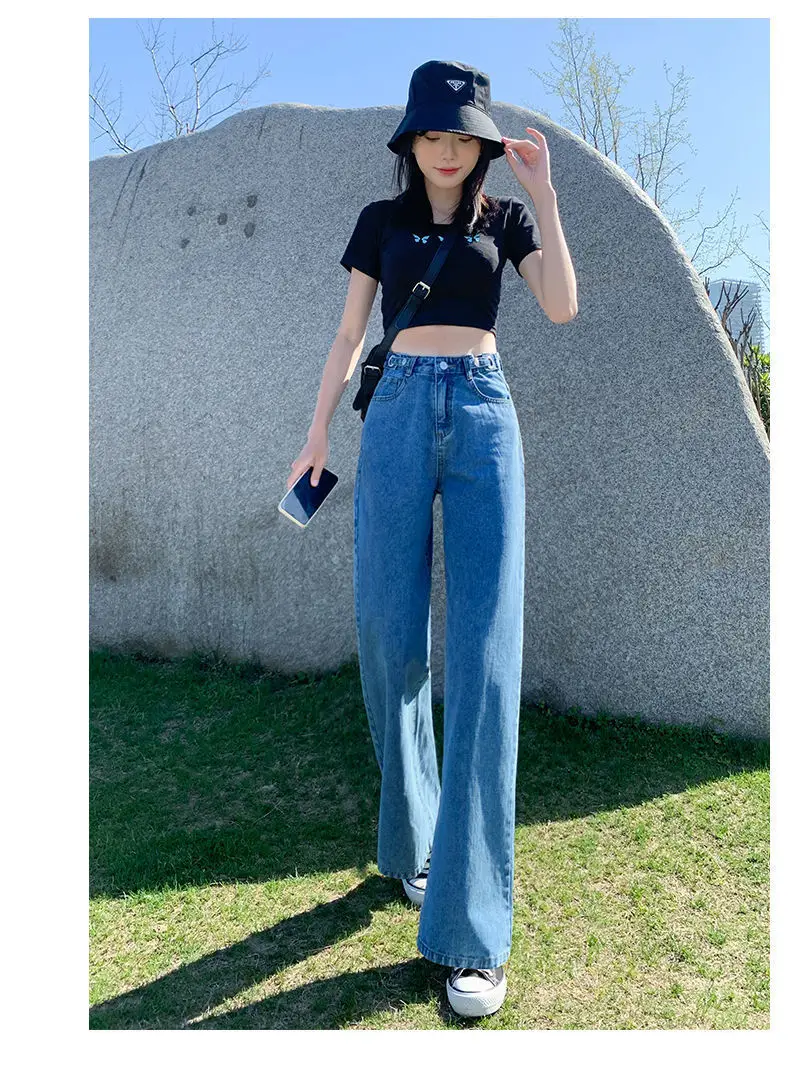 Women Wide Leg Jeans Slim Fit 2021 Summer — feature 15