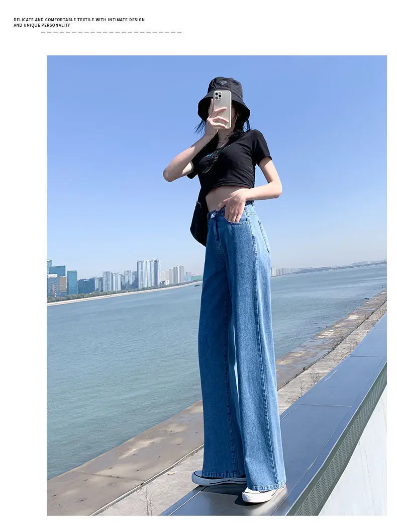 Women Wide Leg Jeans Slim Fit 2021 Summer — feature 18