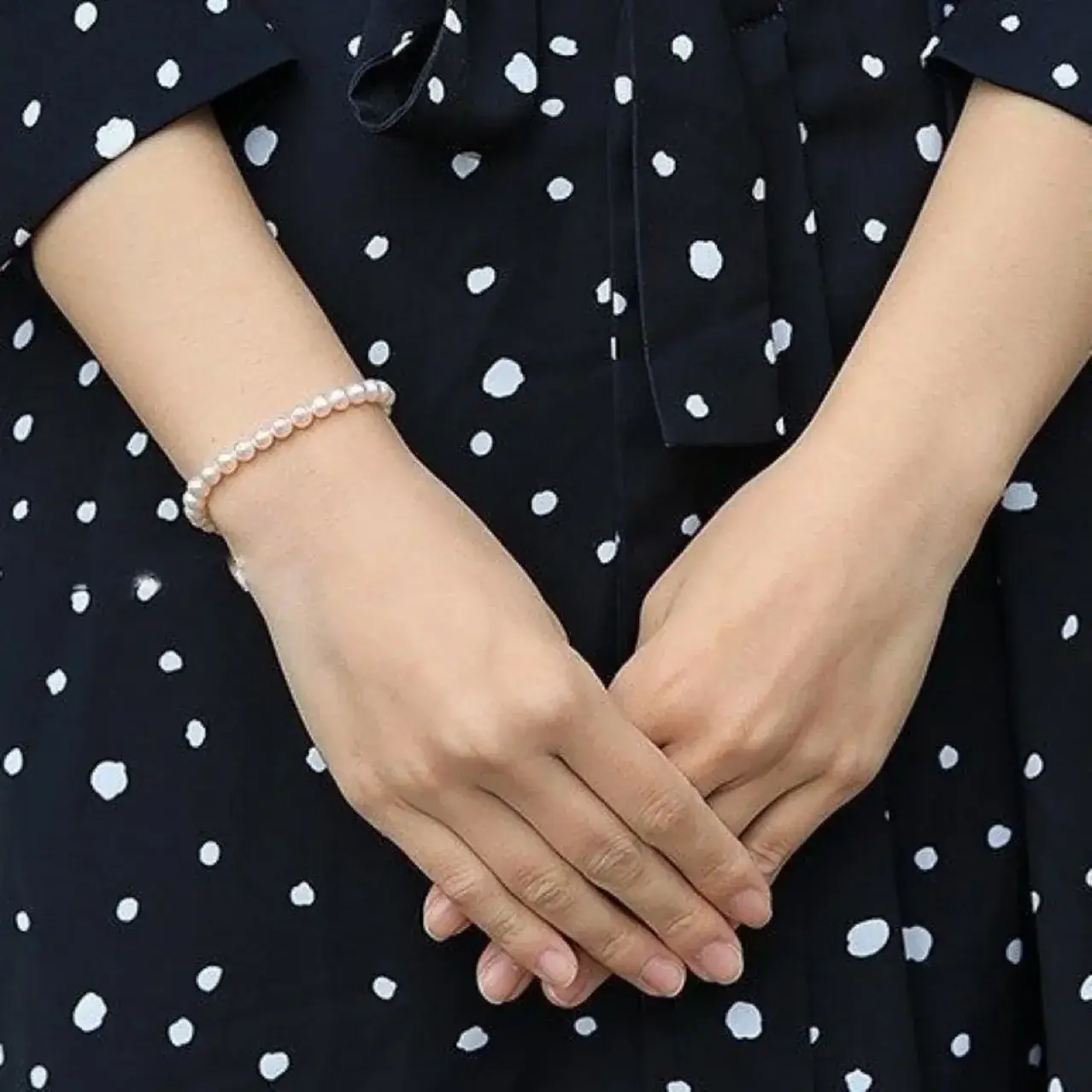 Women's Pearl Extended Chain Bracelet 6-7mm Gold Plated