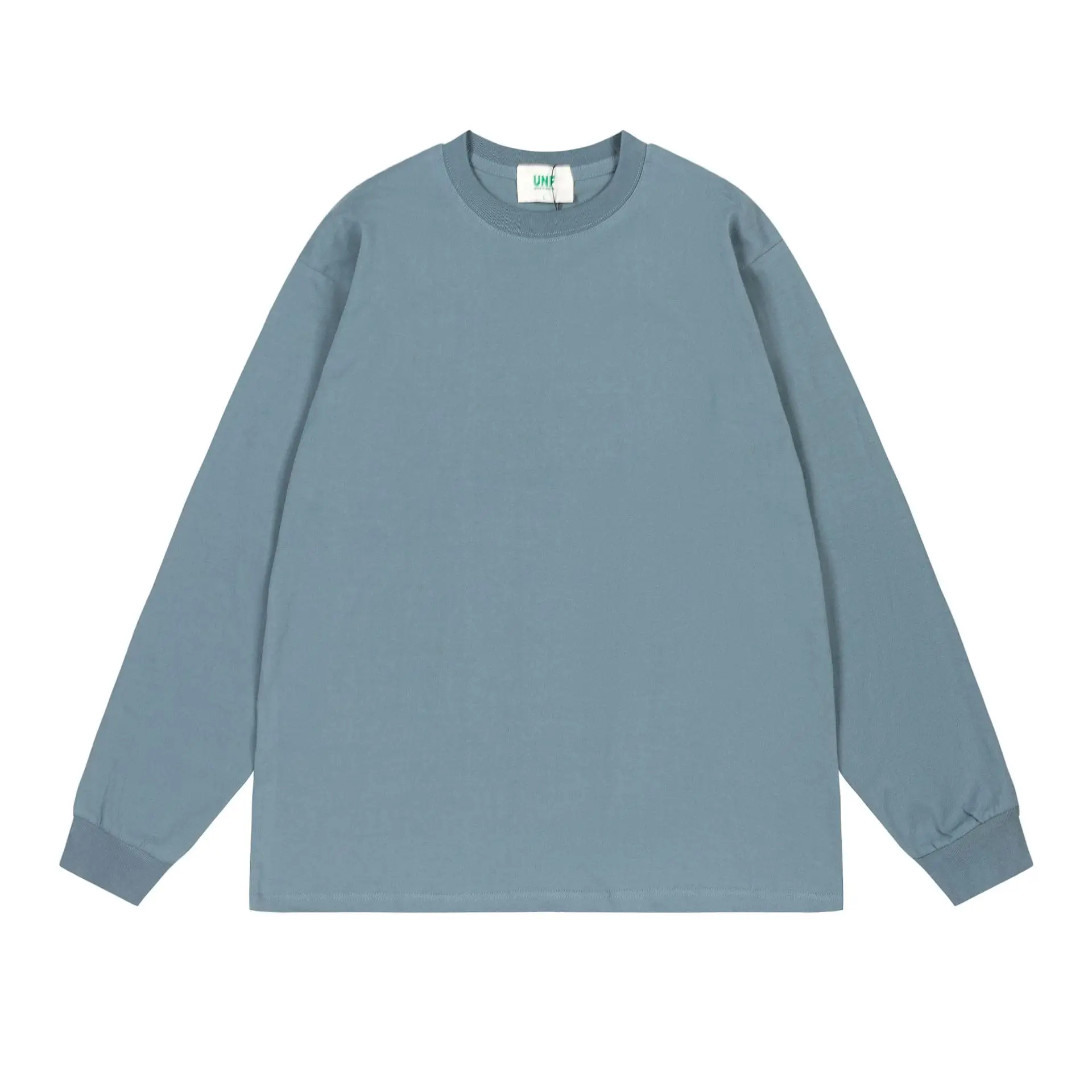 White Long Sleeve Heavy Cotton T-Shirt for Men Women