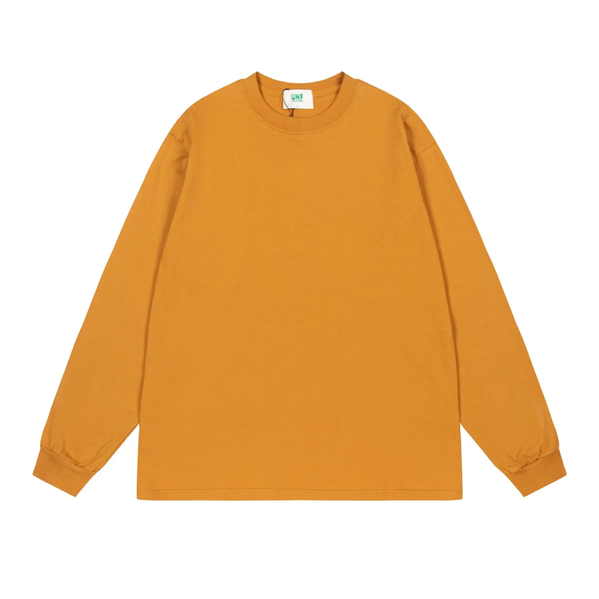White Long Sleeve Heavy Cotton T-Shirt for Men Women