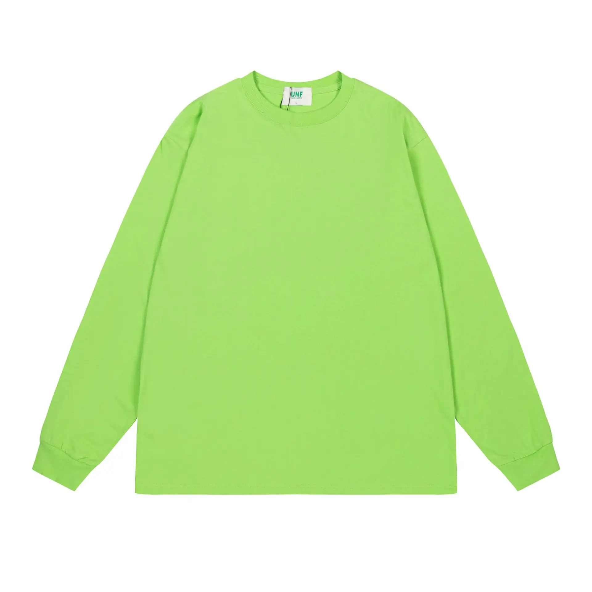 White Long Sleeve Heavy Cotton T-Shirt for Men Women