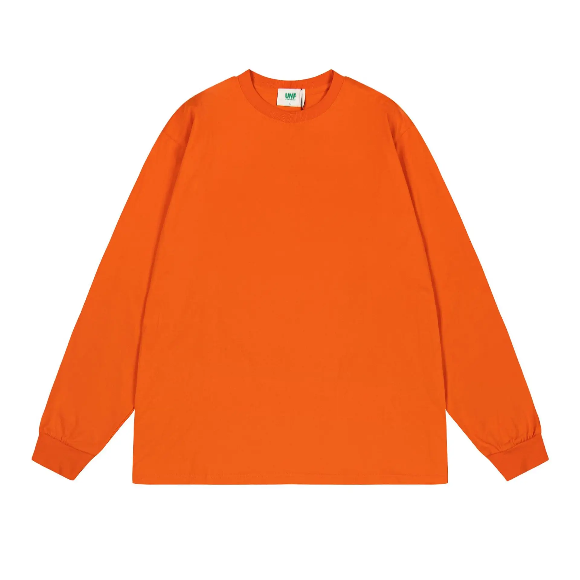White Long Sleeve Heavy Cotton T-Shirt for Men Women