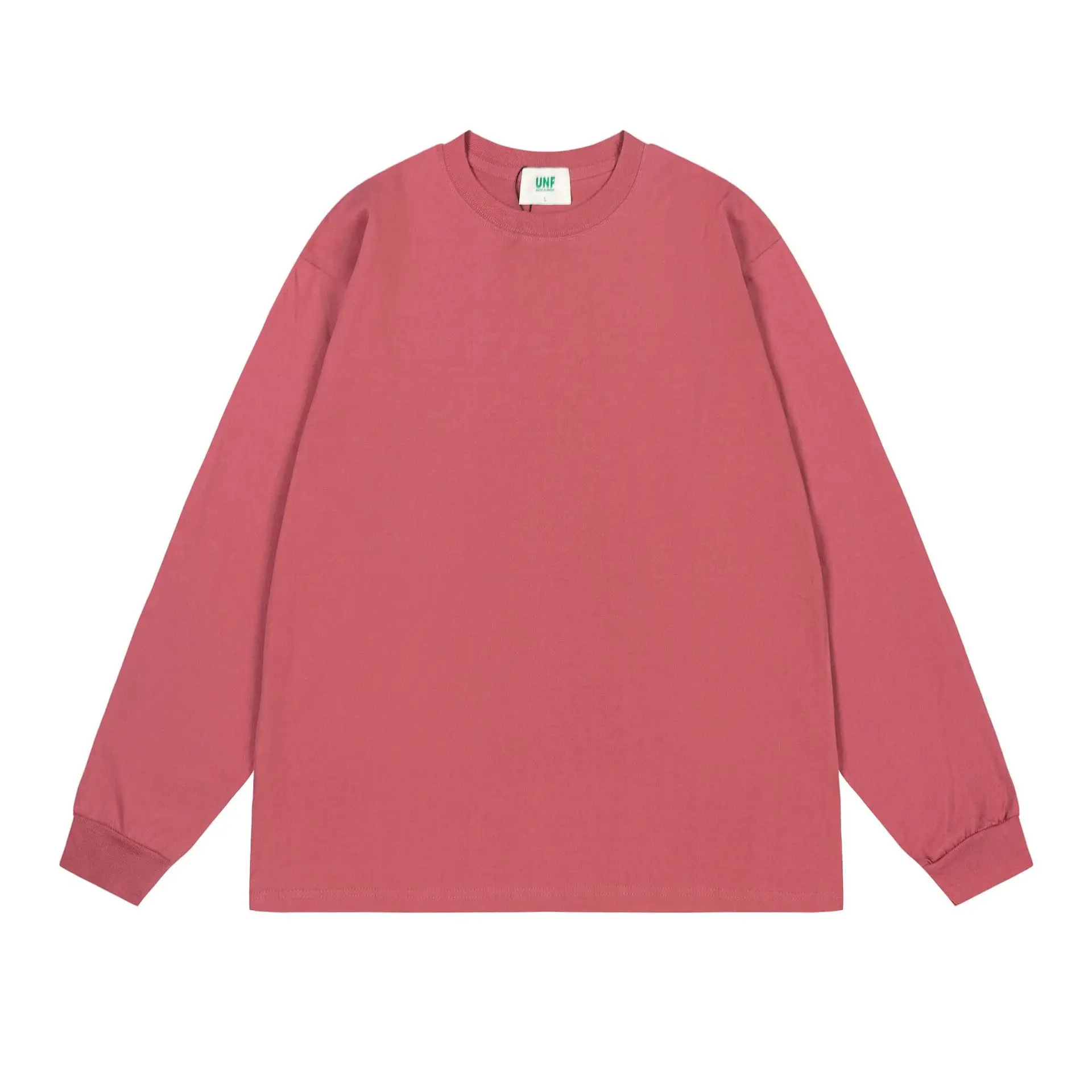 White Long Sleeve Heavy Cotton T-Shirt for Men Women