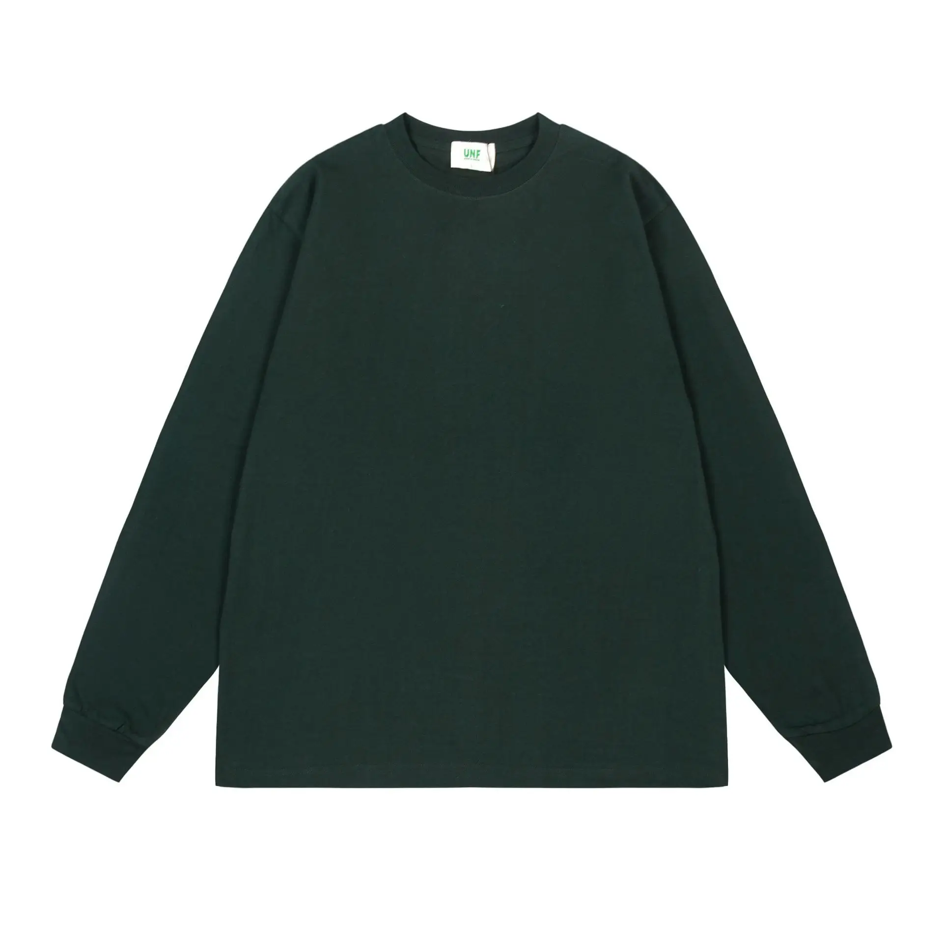 White Long Sleeve Heavy Cotton T-Shirt for Men Women