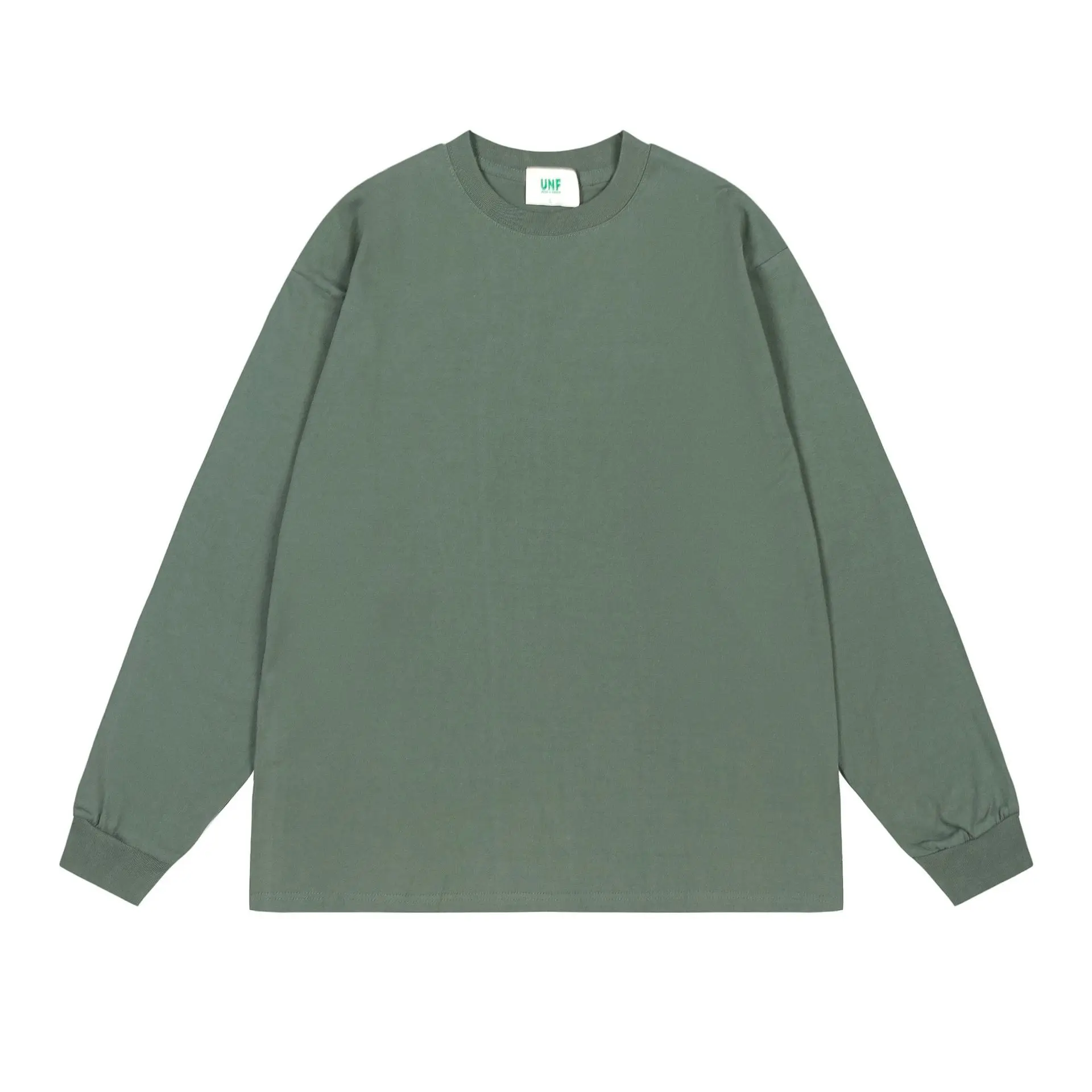 White Long Sleeve Heavy Cotton T-Shirt for Men Women