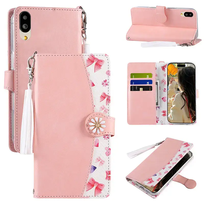 Leather Mobile Phone Case with Metal Fittings - Image 2