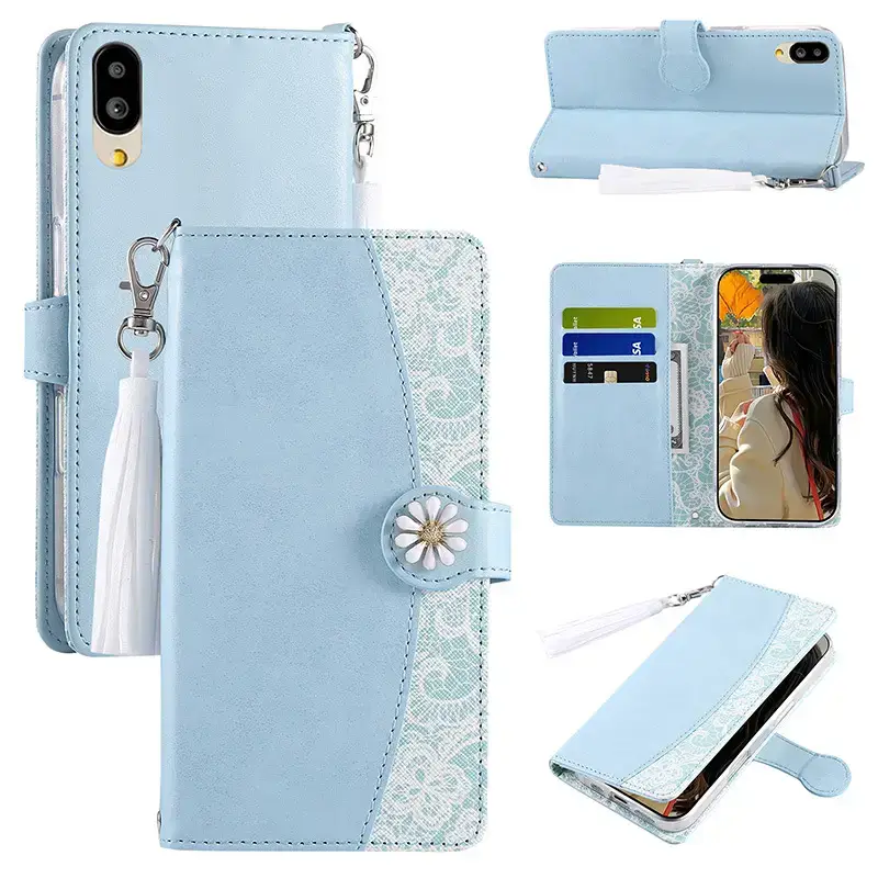 Leather Mobile Phone Case with Metal Fittings - Image 3
