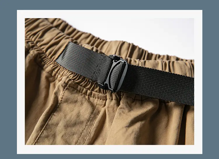 Men's Olive Green Loose Straight Harem Pants — feature 26