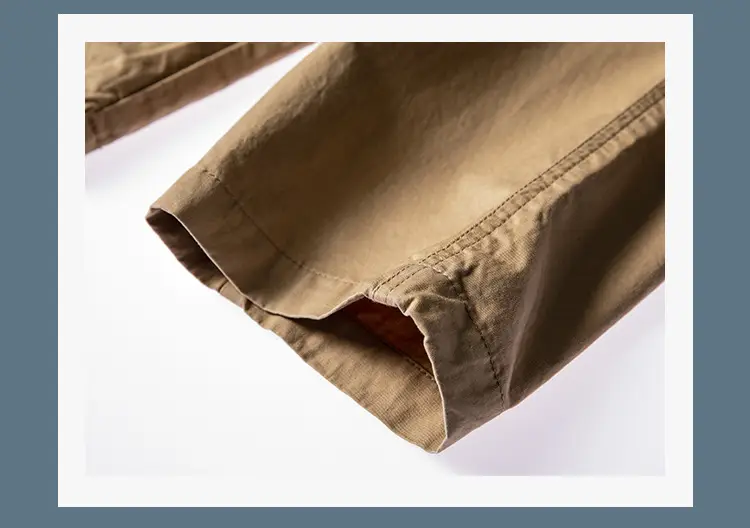 Men's Olive Green Loose Straight Harem Pants — feature 29