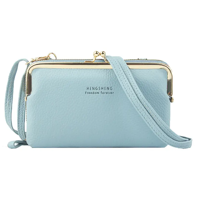 Light Blue Korean Mobile Phone Shoulder Bag - Image 2