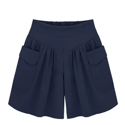 Green Wide Leg Shorts for Women Summer 200kg - Image 9