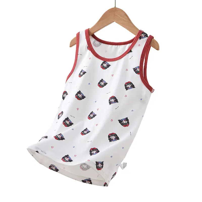 Pink Watermelon Print Sleeveless Vest for Boys Girls