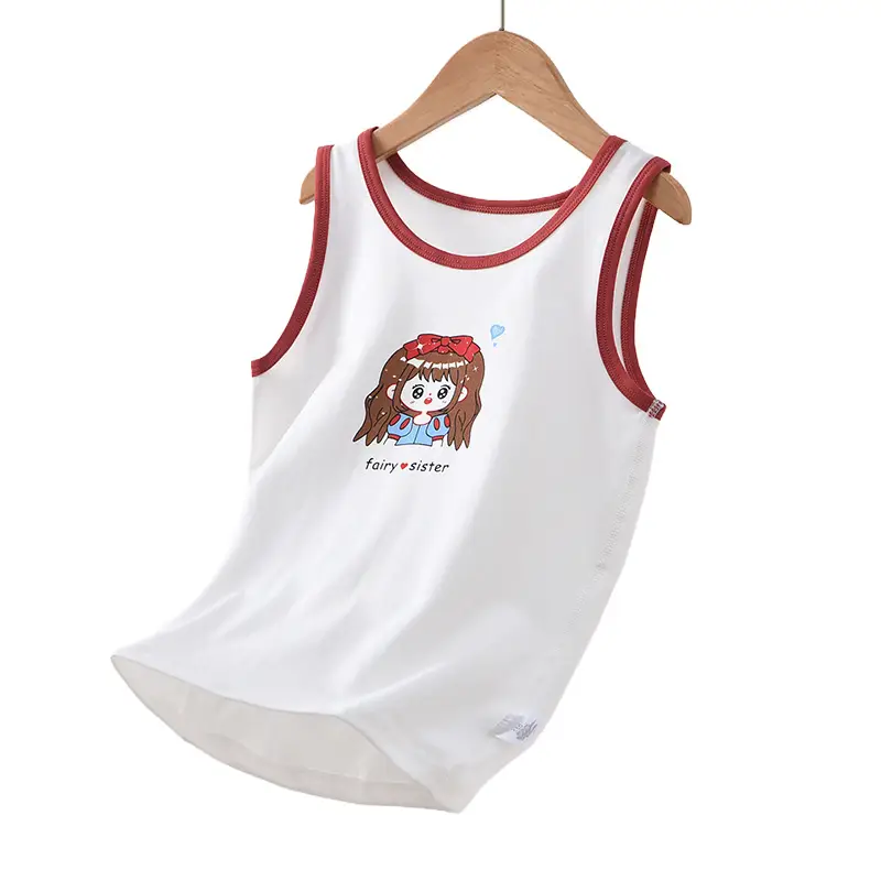 Pink Watermelon Print Sleeveless Vest for Boys Girls