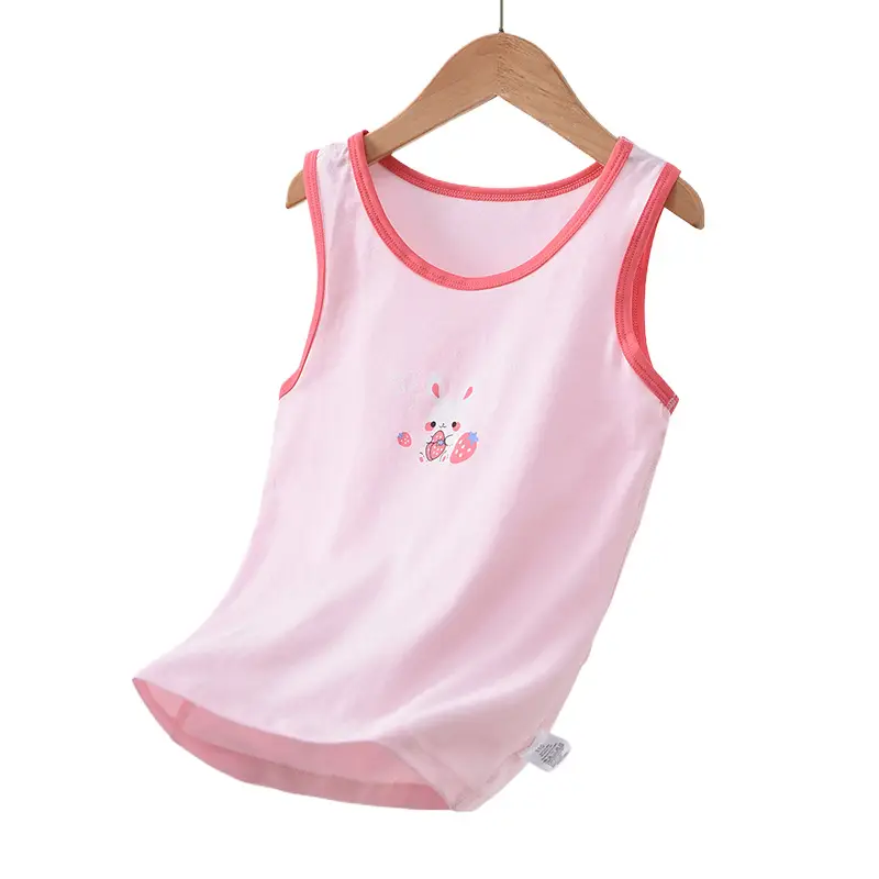 Pink Watermelon Print Sleeveless Vest for Boys Girls
