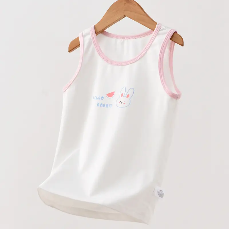 Pink Watermelon Print Sleeveless Vest for Boys Girls