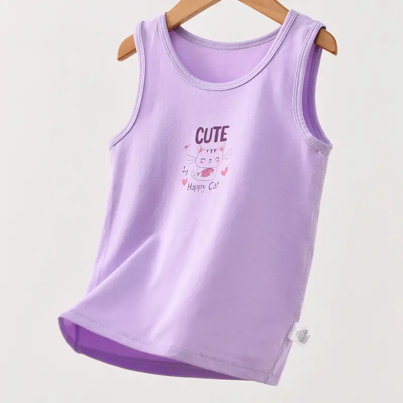 Pink Watermelon Print Sleeveless Vest for Boys Girls