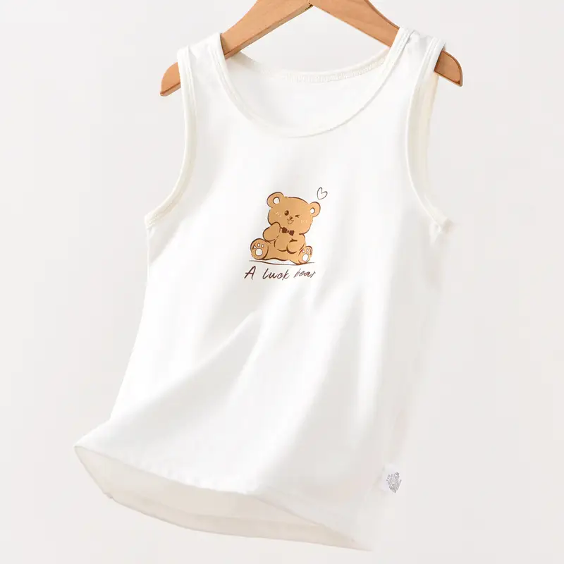 Pink Watermelon Print Sleeveless Vest for Boys Girls