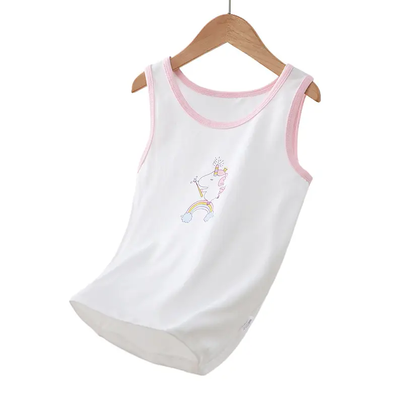 Pink Watermelon Print Sleeveless Vest for Boys Girls