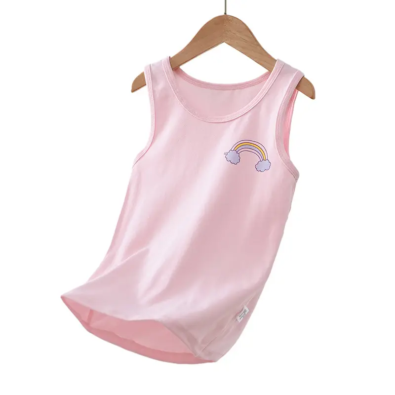 Pink Watermelon Print Sleeveless Vest for Boys Girls