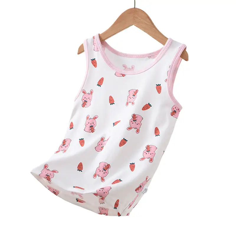 Pink Watermelon Print Sleeveless Vest for Boys Girls
