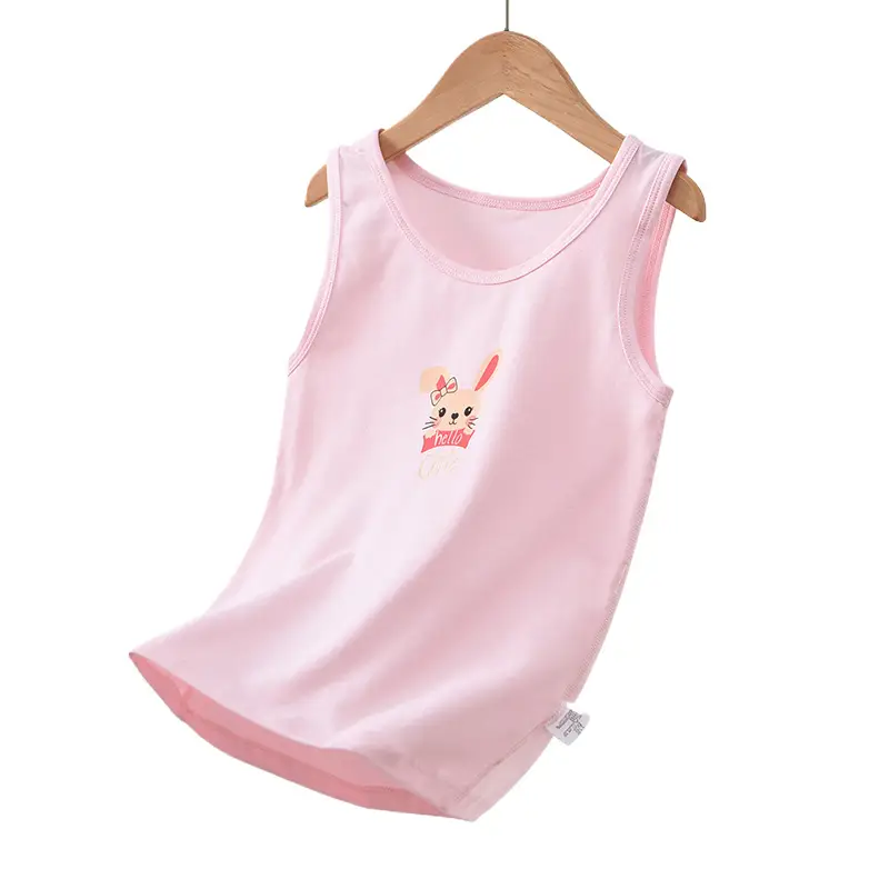 Pink Watermelon Print Sleeveless Vest for Boys Girls