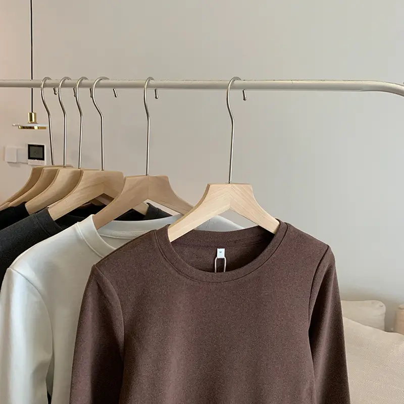 Women Velvet T-Shirt Long Sleeve Slim Fit Autumn — feature 9