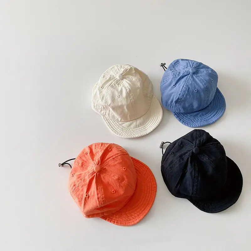 One Pan Baby Hat for Boys Girls Spring Autumn Soft Washable Sunscreen Cap - Image 9