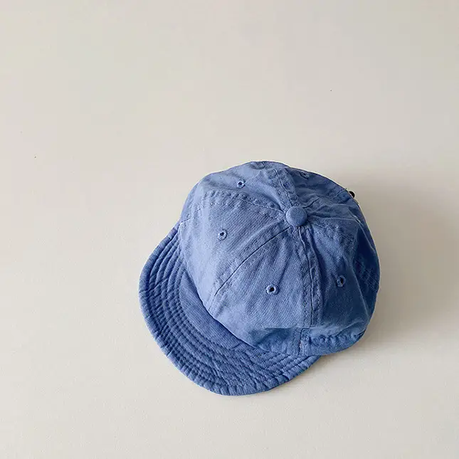 One Pan Baby Hat for Boys Girls Spring Autumn Soft Washable Sunscreen Cap - Image 4