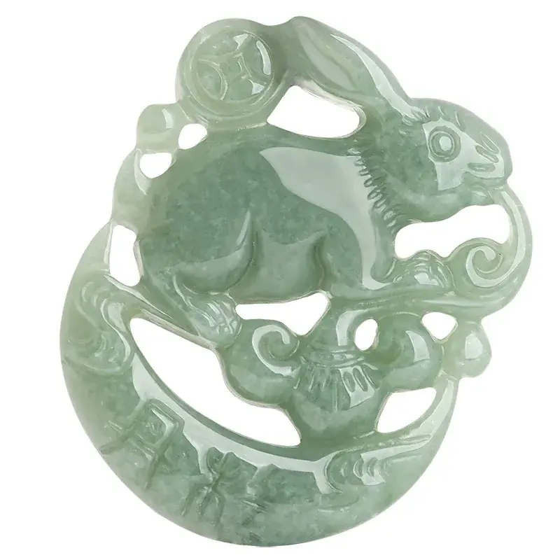 Jade Rabbit Pendant for Men Women Wholesale Gift - Image 5