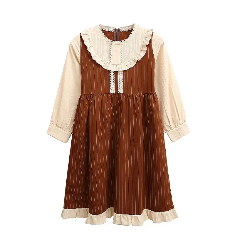 Girls Cotton Dress Autumn Winter One Piece Drop Shipping Korean Princess Style - Image 6