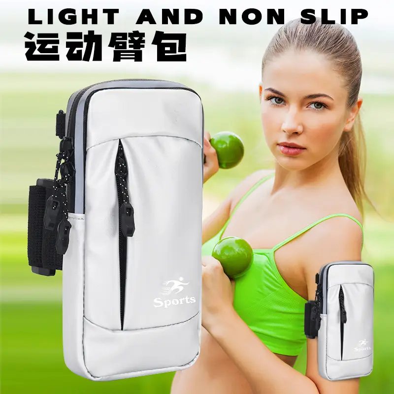 Men's Waterproof Sports Mobile Phone Wrist Bag Black