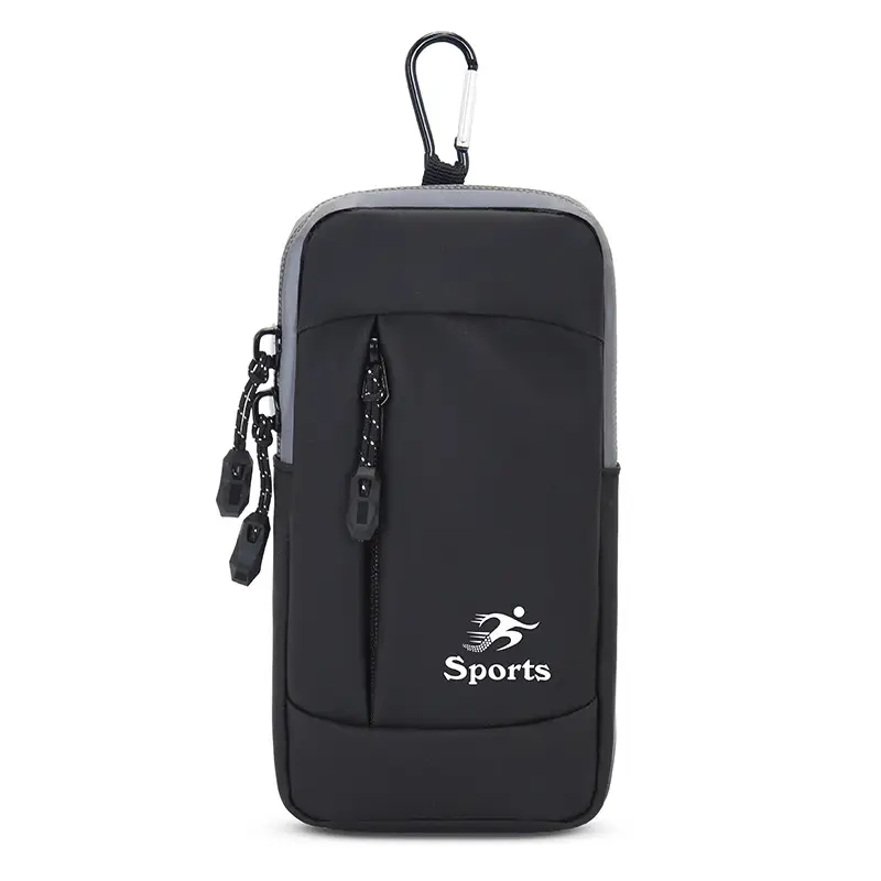 Men's Waterproof Sports Mobile Phone Wrist Bag Black