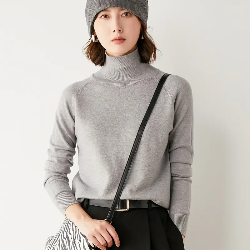 Women's Slim Fit Knit Sweater with Thickened Base - Image 14
