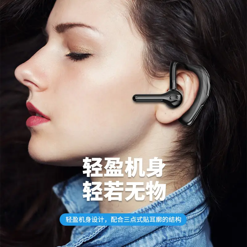 Smart Bluetooth Headset with Power Display & Voice Control