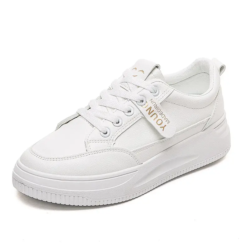 Women White Platform Sneakers 2025 Spring Soft Sole - Image 17