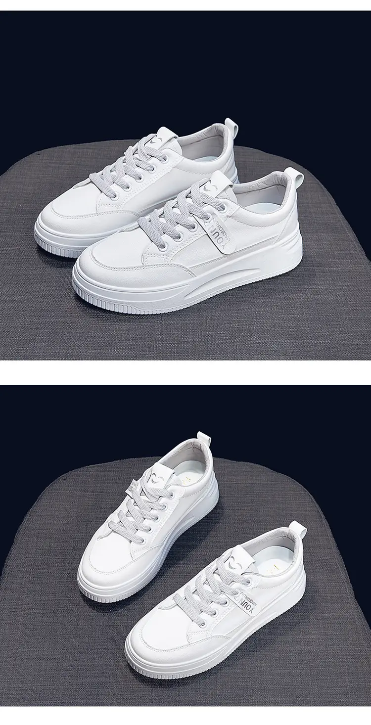 Women White Platform Sneakers 2025 Spring Soft Sole — feature 17