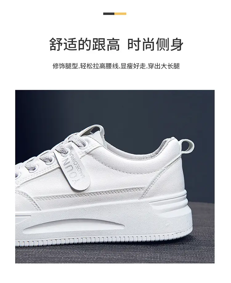 Women White Platform Sneakers 2025 Spring Soft Sole — feature 9