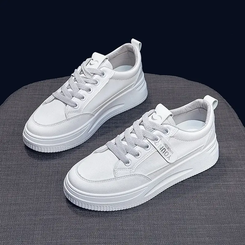 Women White Platform Sneakers 2025 Spring Soft Sole - Image 11