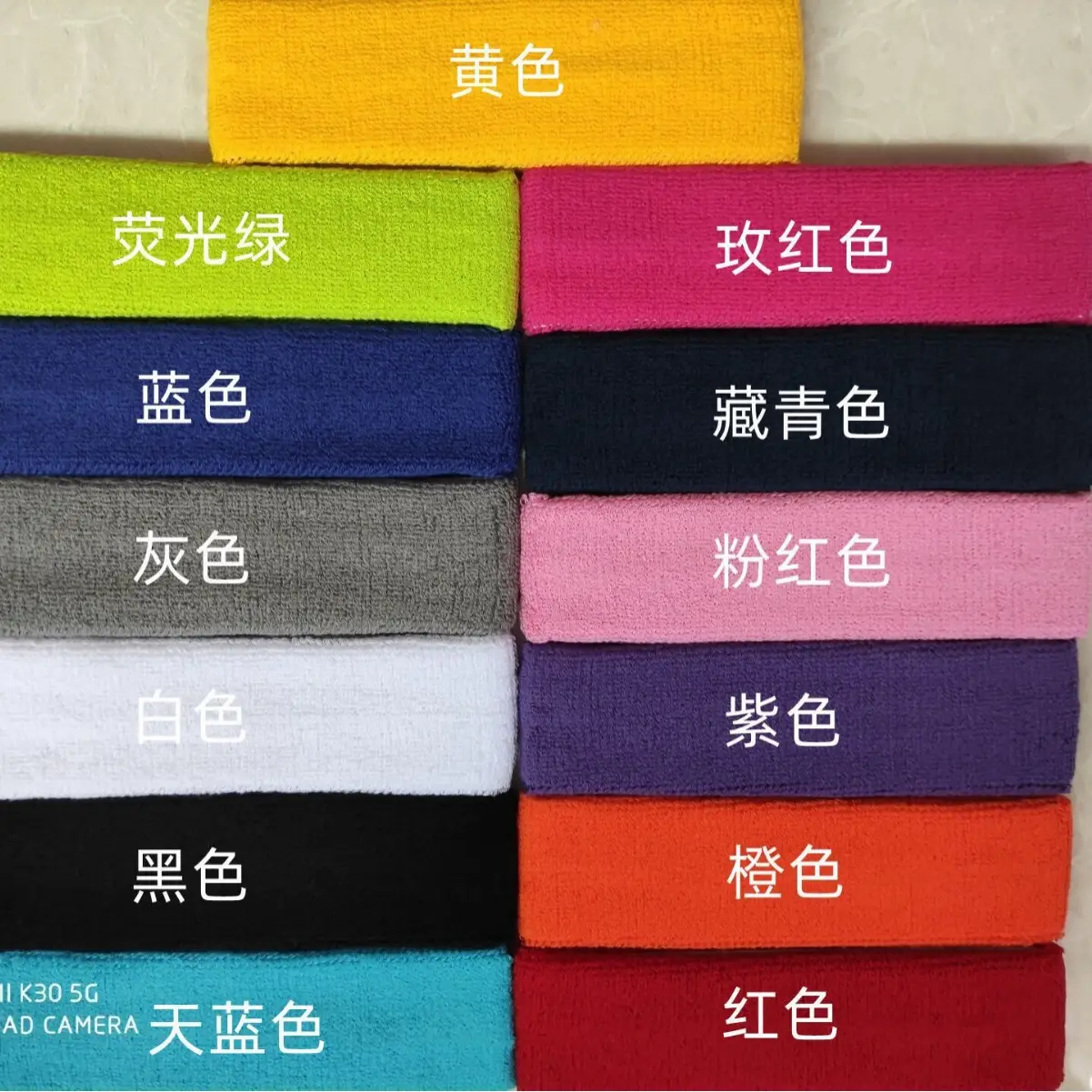 Pink Pure Cotton Yoga Headband for Men - Image 19