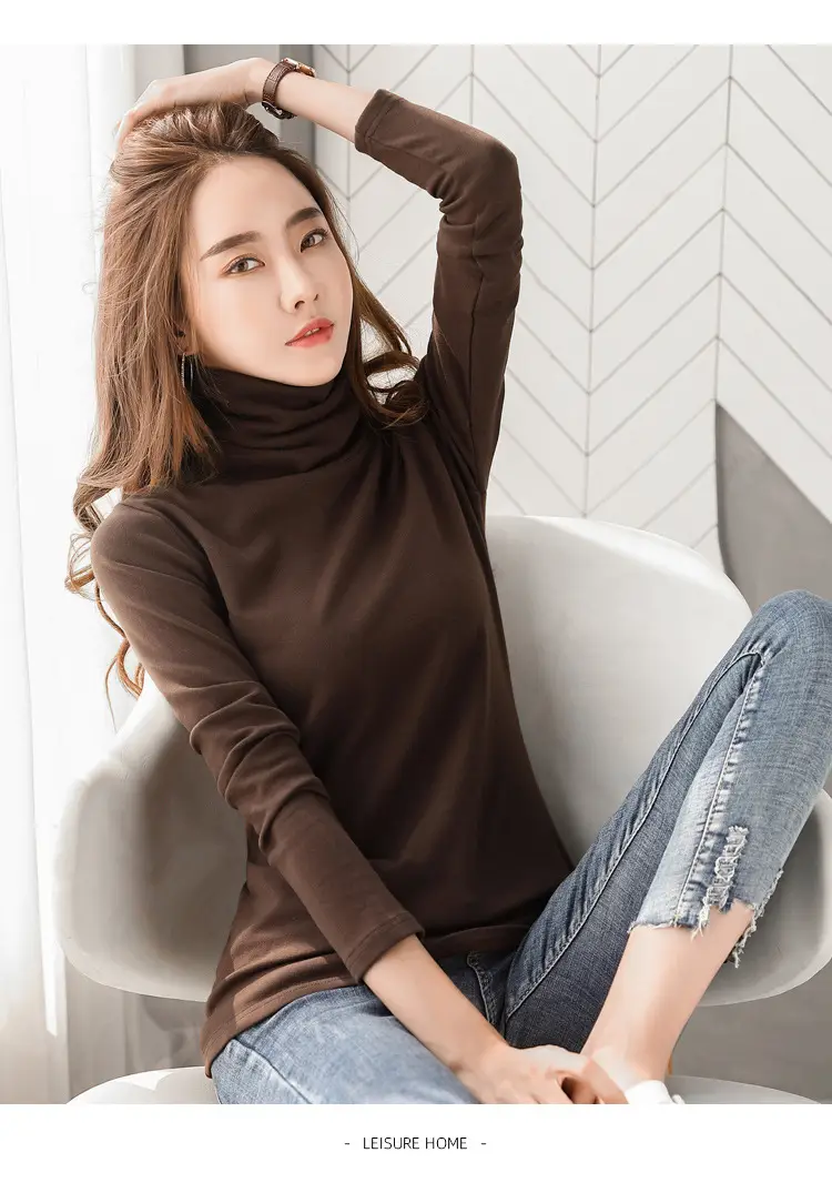 2023 Korean Style Slim Green Long Sleeve Top Shirt for Women — feature 15