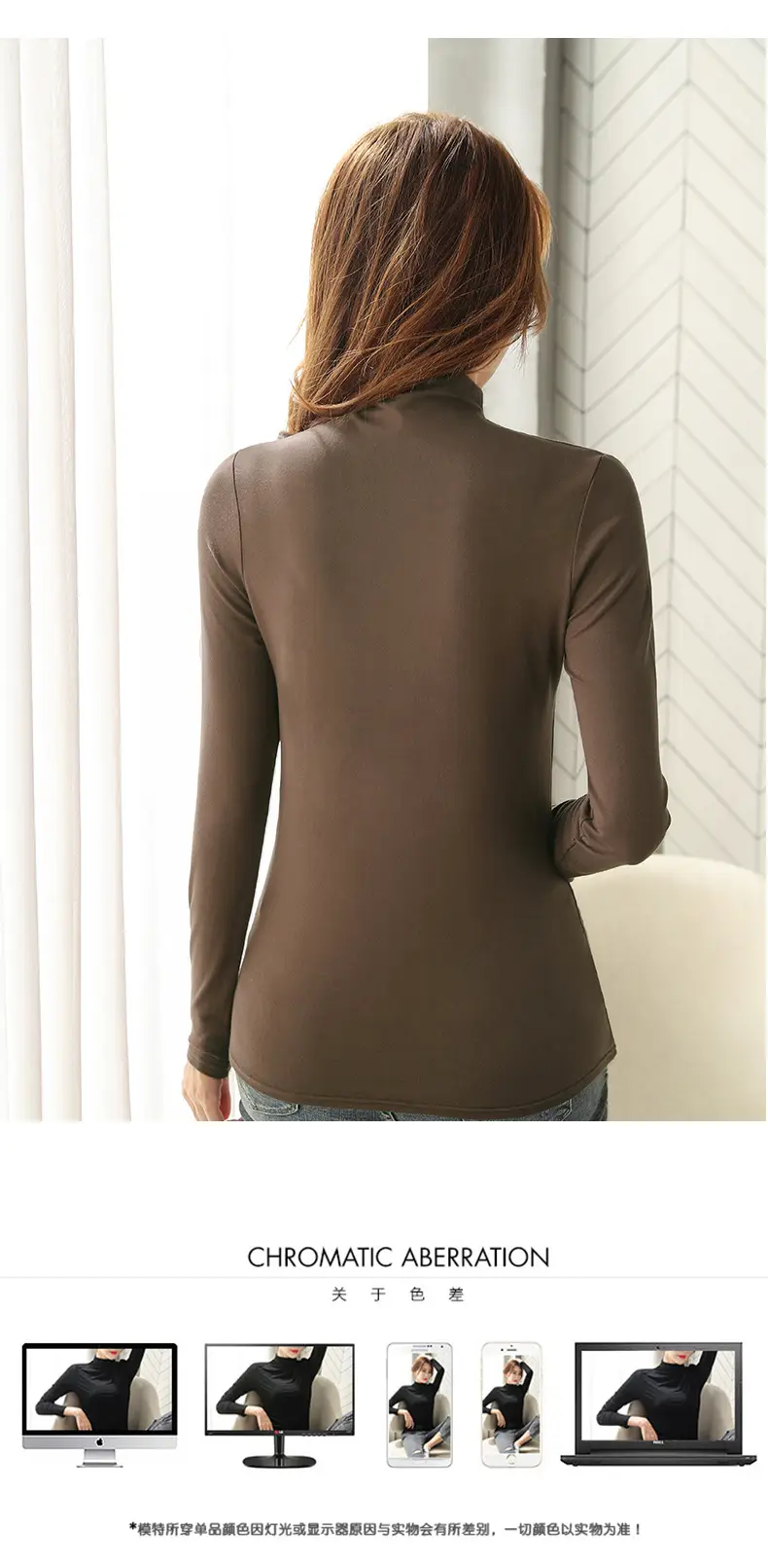 2023 Korean Style Slim Green Long Sleeve Top Shirt for Women — feature 16