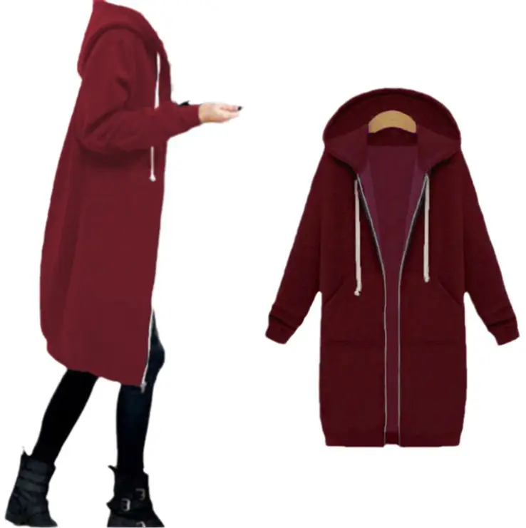 Women's 2021 Fleece Hoodie Extra Large Brown - Image 28