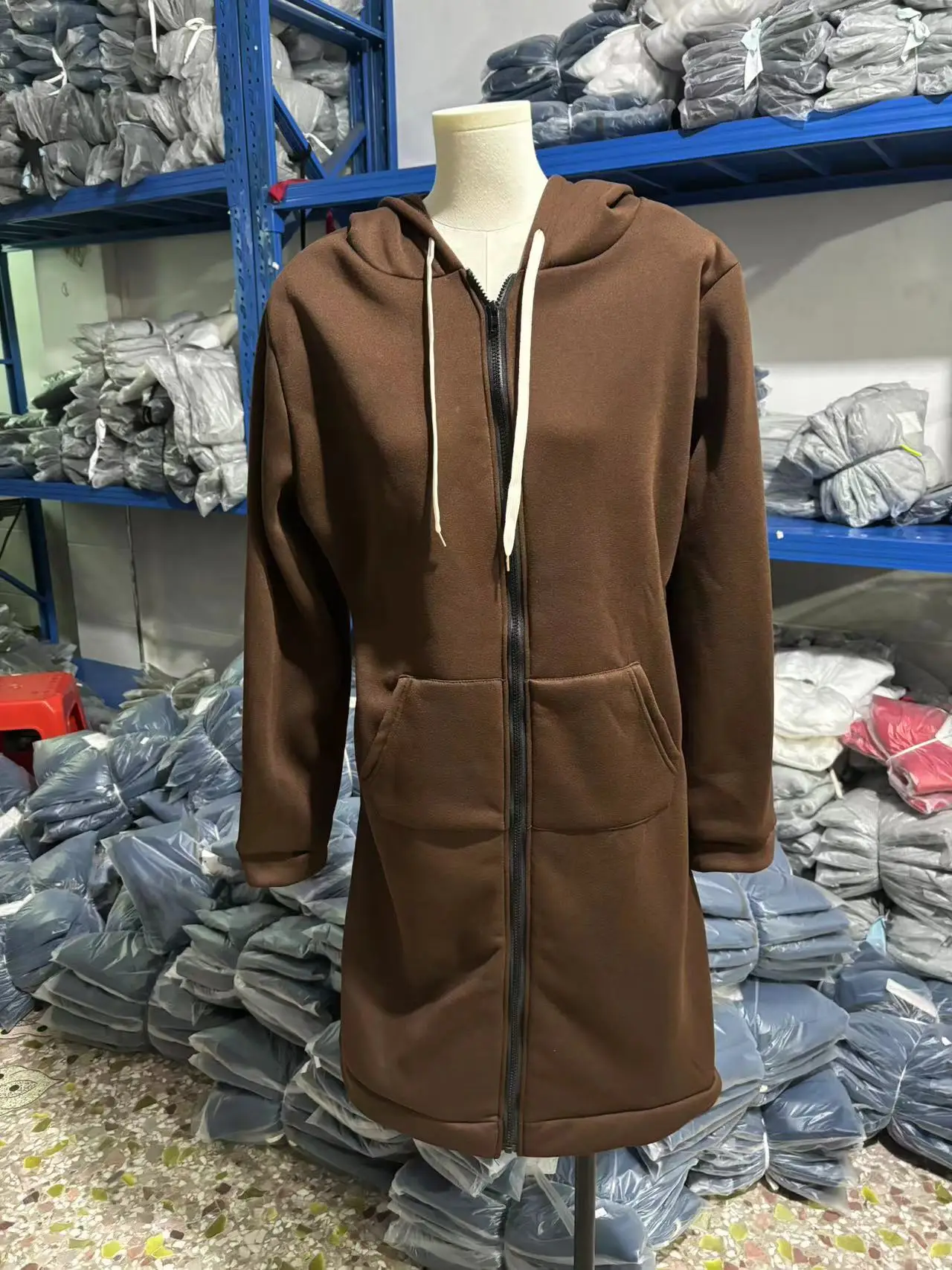 Women's 2021 Fleece Hoodie Extra Large Brown - Image 21