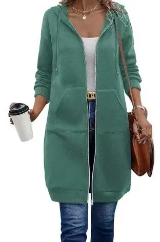 Women's 2021 Fleece Hoodie Extra Large Brown - Image 23