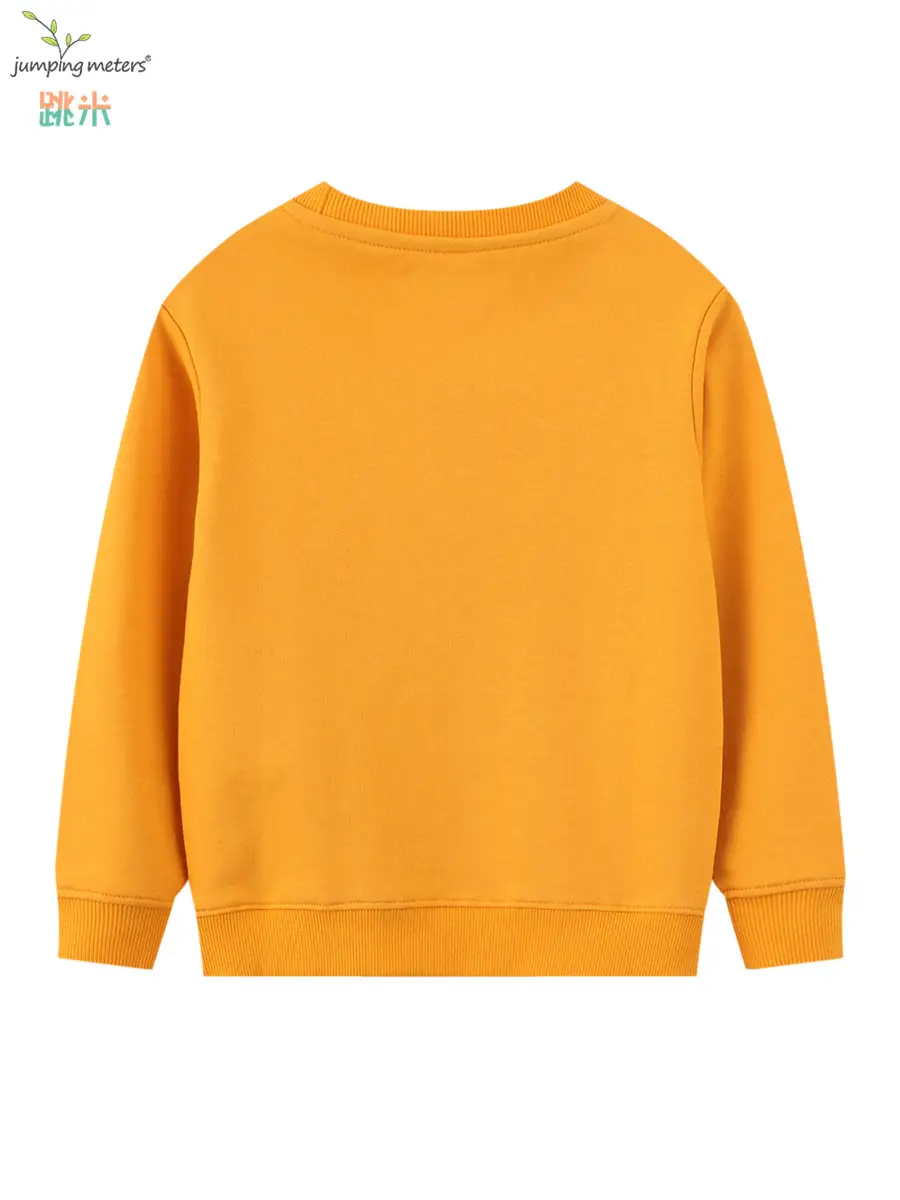 European American Cross-Border Boys Sweatshirt Orange Cartoon Excavator