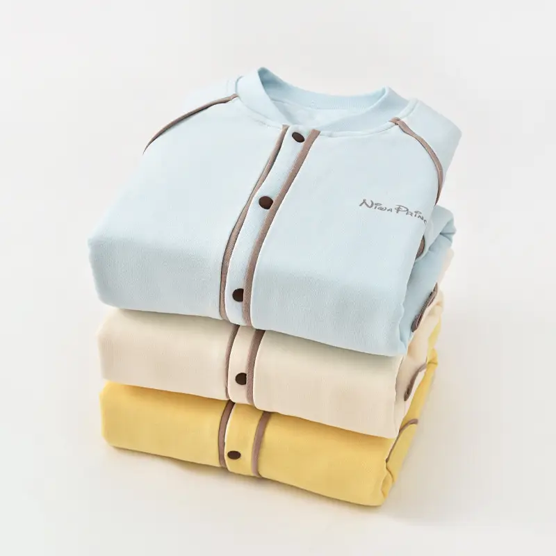 Baby Quilted Jumpsuit Cream Single Breasted Winter Clothing - Image 5