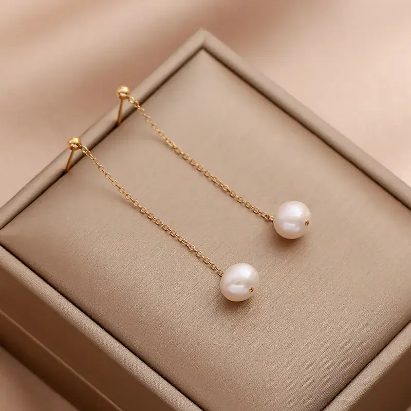 Natural Freshwater Pearl Earrings S925 Silver